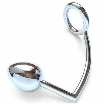 Metal Hard pierścień intymny 50 mm ze stalowym hakiem i kulką Metal Hard pierścień intymny 50 mm ze stalowym hakiem i kulką