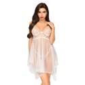 Penthouse Naughty Doll Babydoll L/XL Biały - koronka, regulowane ramiączka
