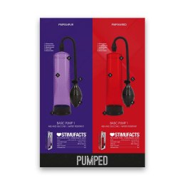 Pipedream Pump Worx PMP054 maszyna intymna z pompką, kolor czerwony