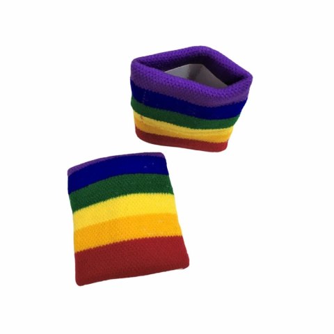 Pride Portfel prostokątny z motywem tęczowej flagi, kompaktowy
