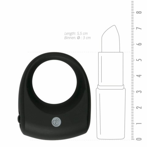 Vivid silikonowy pierścień erekcyjny z mini wibratorem czarny – vibrating cock ring