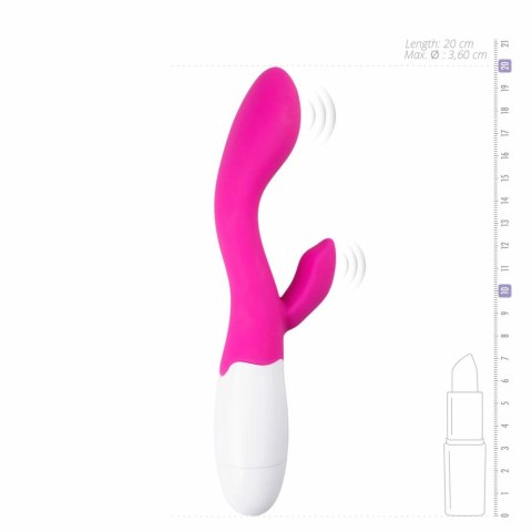 EasyToys Lily - Rożowy wibrator silikonowy z podwojnym systemem wibracji