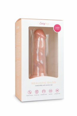 Dildo z przyssawką 15,5 cm - anatomiczny kształt z żyłami