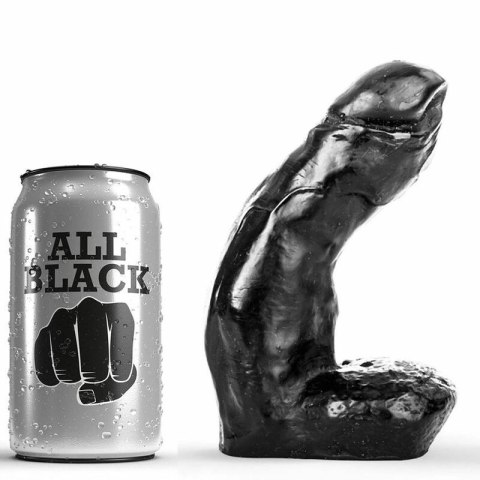 All Black Model 15 cm - Anatomiczny kształt, gładka powierzchnia