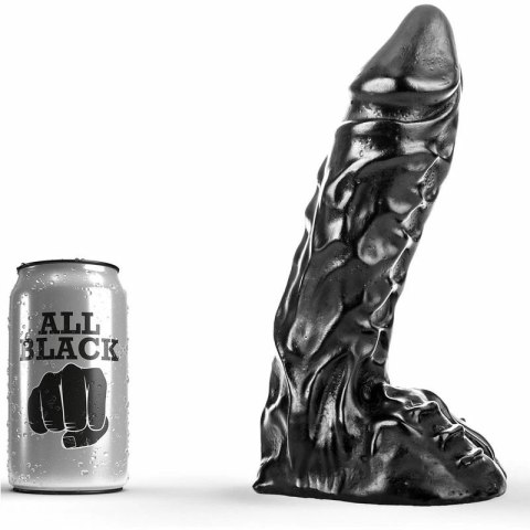 All Black Model 23 cm - Elastyczny gadżet intymny z anatomiczną strukturą All Black Model 23 cm - Elastyczny gadżet intymny z anatomiczną strukturą