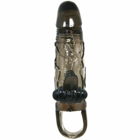 Baile Brave Man - Czarna nakładka z podwojnym systemem wibracyjnym, 16,5 cm Baile Brave Man - Czarna nakładka z podwojnym systemem wibracyjnym, 16,5 cm
