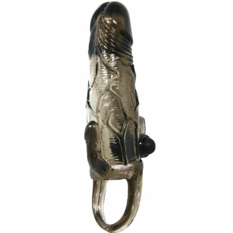Baile Brave Man - Czarna nakładka z podwojnym systemem wibracyjnym, 16,5 cm Baile Brave Man - Czarna nakładka z podwojnym systemem wibracyjnym, 16,5 cm