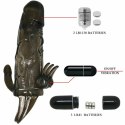 Baile Brave Man - Czarna nakładka z podwojnym systemem wibracyjnym, 16,5 cm