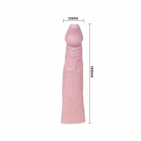 Baile Fantasy Vibe - nakładka intymna z funkcją wibracji 18 cm TPR Baile Fantasy Vibe - nakładka intymna z funkcją wibracji 18 cm TPR
