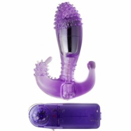 Baile Ripple Liliowy - wielofunkcyjny stymulator z wibracjami, silikon