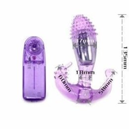 Baile Ripple Liliowy - wielofunkcyjny stymulator z wibracjami, silikon