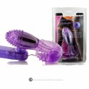 Baile Ripple Liliowy - wielofunkcyjny stymulator z wibracjami, silikon