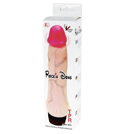 Baile Rockin Dong II - model wibrujący, elastyczny TPR, 21,5 cm Baile Rockin Dong II - model wibrujący, elastyczny TPR, 21,5 cm