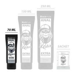 Black Hole żel relaksujący na bazie wody 70ml - bezbarwny, bezzapachowy