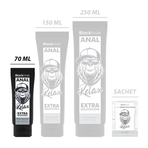 Black Hole żel relaksujący na bazie wody 70ml - bezbarwny, bezzapachowy Black Hole żel relaksujący na bazie wody 70ml - bezbarwny, bezzapachowy