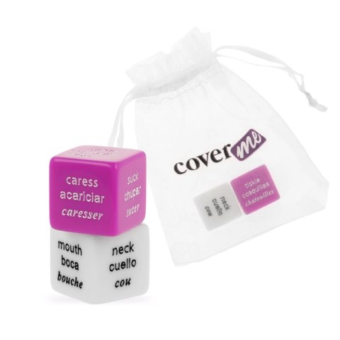COVERME Gra w Kości dla Par ES/FR/EN z satynowym etui 2cm COVERME Gra w Kości dla Par ES/FR/EN z satynowym etui 2cm