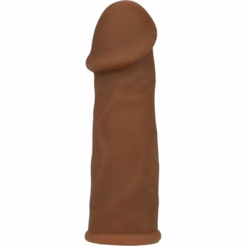 CalExotics Futurotyczna nakładka intymna TPR brązowa 14cm CalExotics Futurotyczna nakładka intymna TPR brązowa 14cm