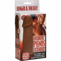 CalExotics Futurotyczna nakładka intymna TPR brązowa 14cm