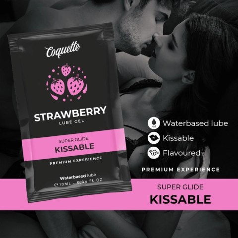 Coquette Chic Desire lubrykant wodny truskawkowy 10 ml mini opakowanie Coquette Chic Desire lubrykant wodny truskawkowy 10 ml mini opakowanie