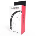 Darkness Gag z czarnym hakiem - regulowany pasek, skora, uniwersalny