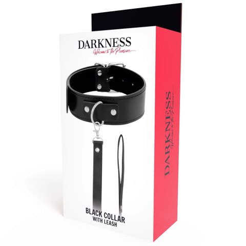 Darkness Kołnierz Pozycyjny z Smyczą Skora PVC i Łańcuch Metalowy Darkness Kołnierz Pozycyjny z Smyczą Skora PVC i Łańcuch Metalowy