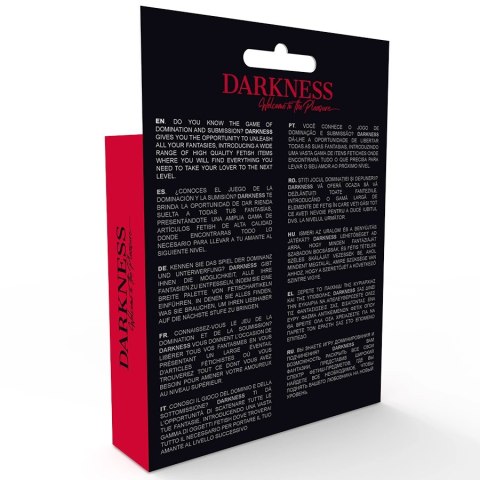 Darkness szelki z otworem uniwersalne, skora PU, czarne Darkness szelki z otworem uniwersalne, skora PU, czarne