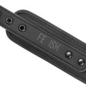 Fetish Submissive FS-Chain Collar - naszyjnik z łańcuszkiem, neopren, czarny