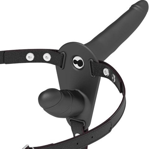 Fetish Submissive Harness Double System Czarny, Wibracja, Regulowany Fetish Submissive Harness Double System Czarny, Wibracja, Regulowany