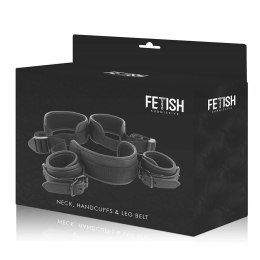Fetish Submissive Zestaw Pozycyjny z Kajdankami Neoprenowymi, Regulowany