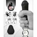 Gvibe G-Egg czarne - elastyczne jajko intymne z teksturą 3D TPE
