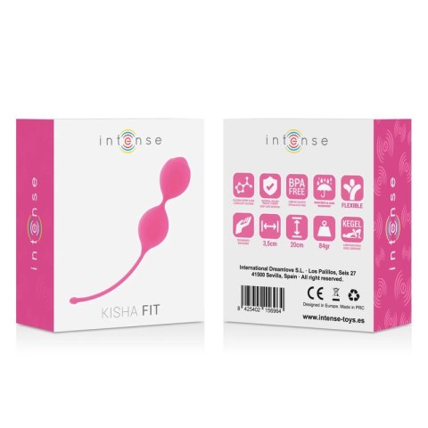 Intense Kisha Fit kulki silikonowe fuksja - wzmacniające mięśnie dna miednicy Intense Kisha Fit kulki silikonowe fuksja - wzmacniające mięśnie dna miednicy