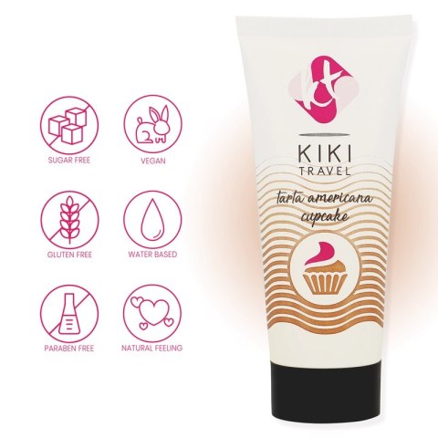 Kiki Travel Lubrykant Wodny Babeczkowy 50 ml Wegański Aloes Kiki Travel Lubrykant Wodny Babeczkowy 50 ml Wegański Aloes