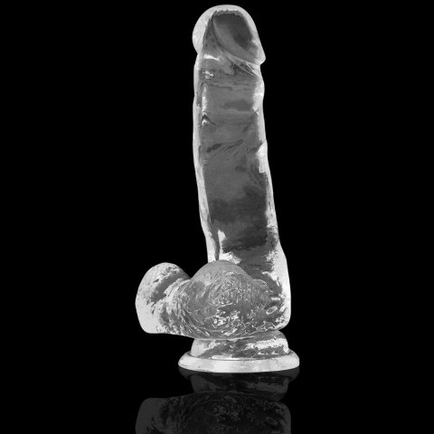 XRAY Model Clear żelowy 18,5 cm transparentny z kulkami, przyssawka XRAY Model Clear żelowy 18,5 cm transparentny z kulkami, przyssawka