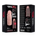 VirilXL V3 - Nakładka silikonowa do powiększania i pogrubiania, naturalny kolor