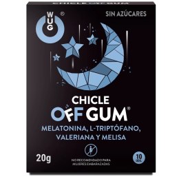 WUG GUM Relax - Guma funkcjonalna z melatoniną, miętowa, 10 szt.