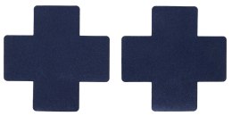 Abierta Fina ADV24 ozdobne naklejki na ciało ciemnoniebieskie 8x8 cm
