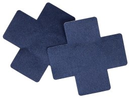 Abierta Fina ADV24 ozdobne naklejki na ciało ciemnoniebieskie 8x8 cm