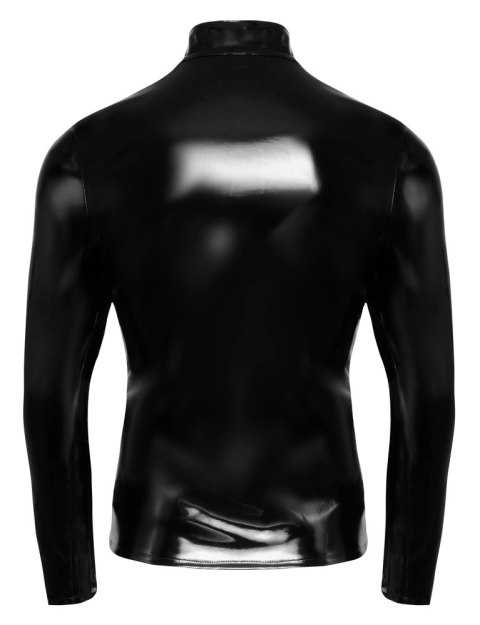 Black Level Koszula Winylowa Czarna z Siateczką 2XL Długi Rękaw Black Level Koszula Winylowa Czarna z Siateczką 2XL Długi Rękaw