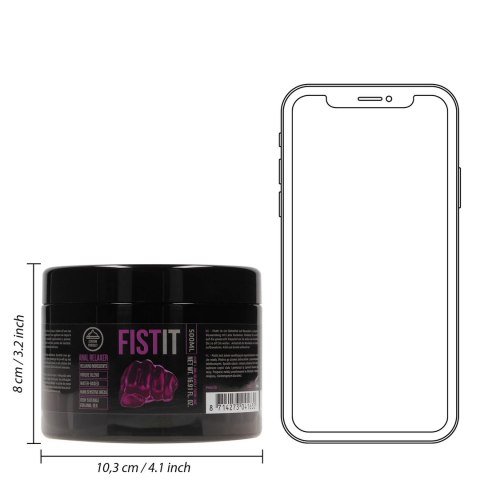 Fist It Anal Relaxer żel nawilżający 500 ml z mentolem, wodna baza Fist It Anal Relaxer żel nawilżający 500 ml z mentolem, wodna baza