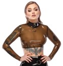 LateX Koszulka lateksowa z długim rękawem, transparentna, M