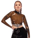 LateX Koszulka lateksowa z długim rękawem, transparentna, M