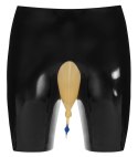 LateX Spodenki Kolarskie Czarny XL z Transparentną Wkładką i Kranikiem