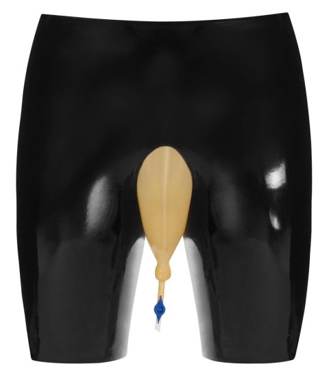 LateX Spodenki Kolarskie Czarny XL z Transparentną Wkładką i Kranikiem LateX Spodenki Kolarskie Czarny XL z Transparentną Wkładką i Kranikiem
