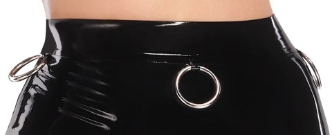 LateX Spodnica Lateksowa Czarna L z Ozdobnymi Pierścieniami LateX Spodnica Lateksowa Czarna L z Ozdobnymi Pierścieniami