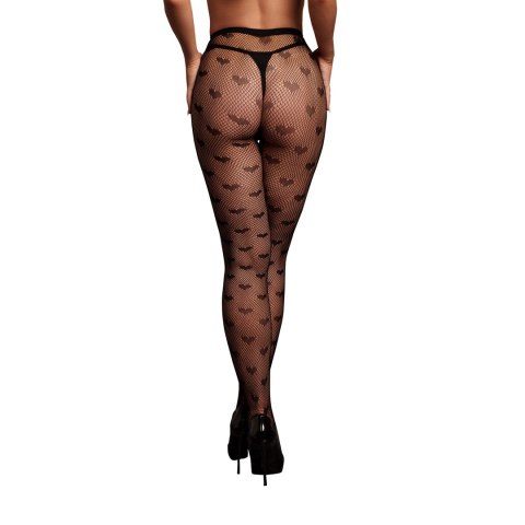 Leg Avenue Heart Patterned Tights Black uniwersalne serduszka Leg Avenue Heart Patterned Tights Black uniwersalne serduszka