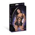 Magic Silk Anastasia komplet L/XL siateczka, falbana, pierścienie