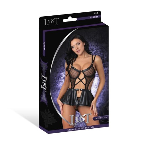 Magic Silk Anastasia komplet L/XL siateczka, falbana, pierścienie Magic Silk Anastasia komplet L/XL siateczka, falbana, pierścienie