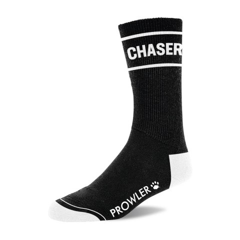 Prowler Red Chaser Socks czarne skarpety z białym wzorem, uniwersalne Prowler Red Chaser Socks czarne skarpety z białym wzorem, uniwersalne