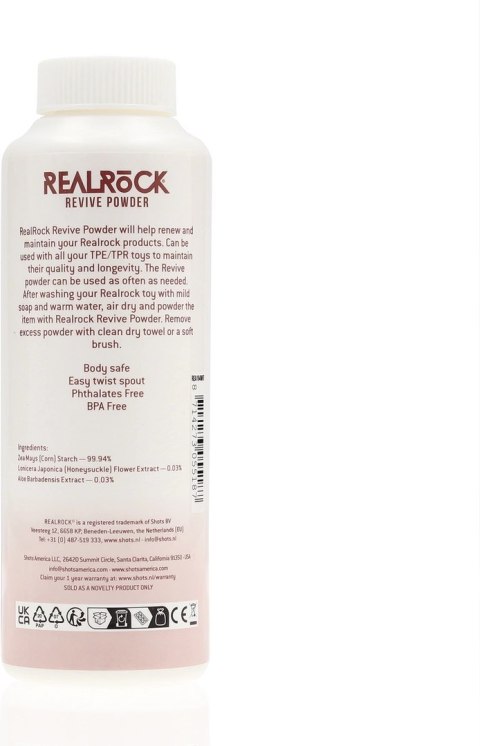 RealRock Revive Powder 120g - Proszek pielęgnacyjny TPE/TPR RealRock Revive Powder 120g - Proszek pielęgnacyjny TPE/TPR