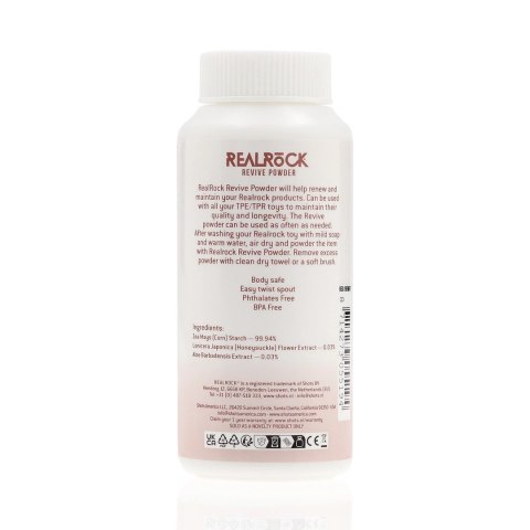 RealRock Revive Powder 60g - Proszek pielęgnacyjny TPE/TPR RealRock Revive Powder 60g - Proszek pielęgnacyjny TPE/TPR